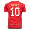 Camiseta de fútbol Gales RAMSEY 10 Primera Equipación Mundial 2022 - Hombre